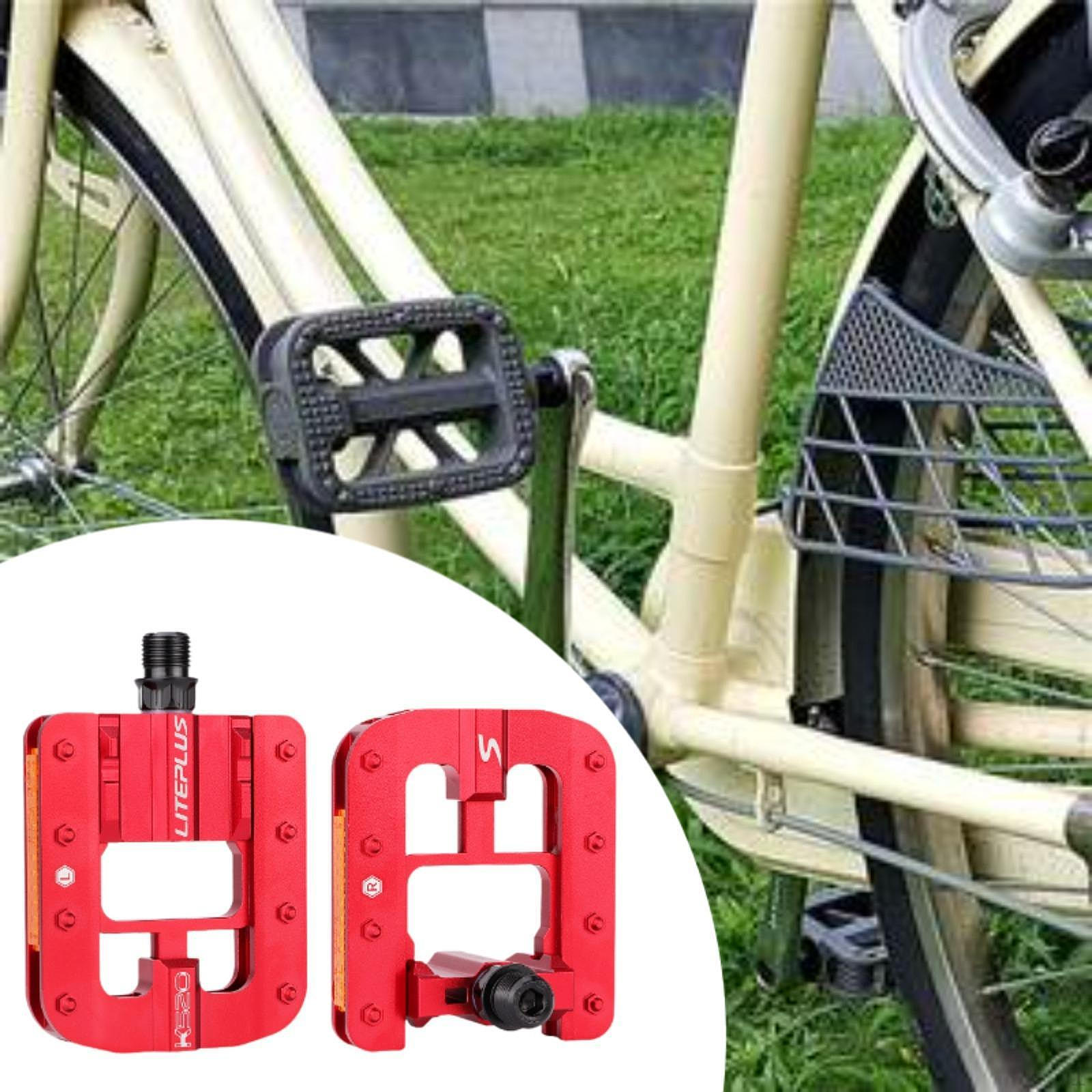 

Складные педали для велосипеда для взрослых - улучшенное велосипедное снаряжение красный