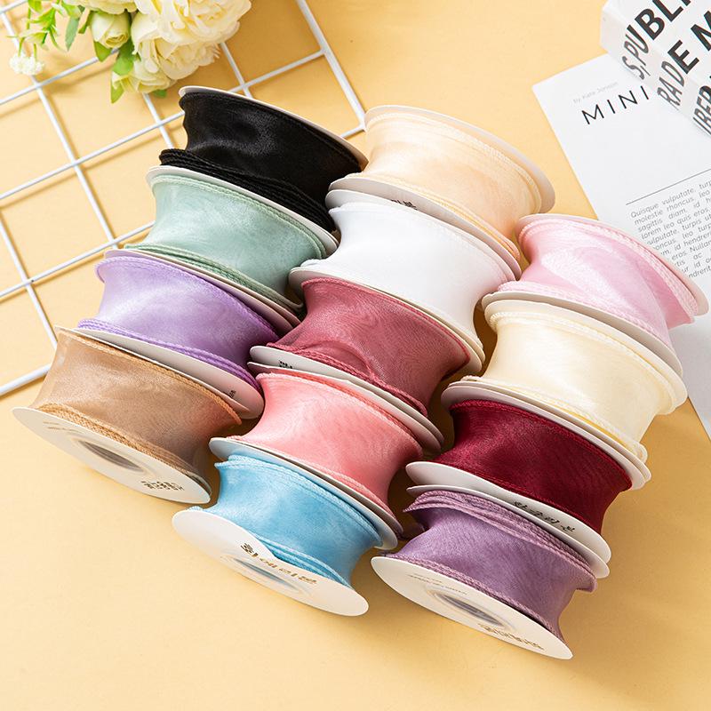 Valentine's Day Korean Fishtail Yarn Ribbon for DIY Flower Bouquets and Cake Decorations
