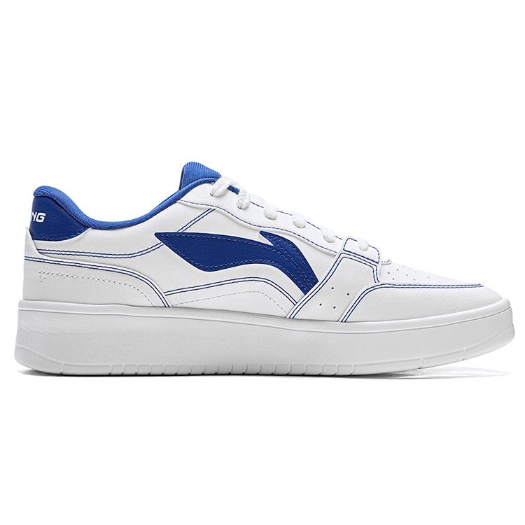 New LiNing Low Top Skateboard Shoes Men's White Blue AGCV143-1