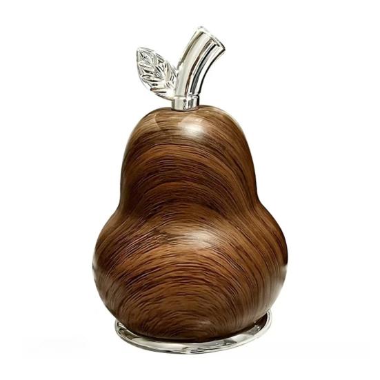 Wood Grain Pear Toothpick Dispenser Dental Floss Toothpick Holder Home Office Restaurant Kitchen Desktop Toothpick Organizer Container