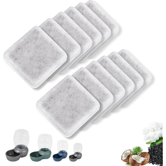 Pet Water Fountain Charcoal Replacement Filters Compatible with Petmate Replendish Mason Gravity Waterers, Automatic Cat Dog Water Bowl Dispenser