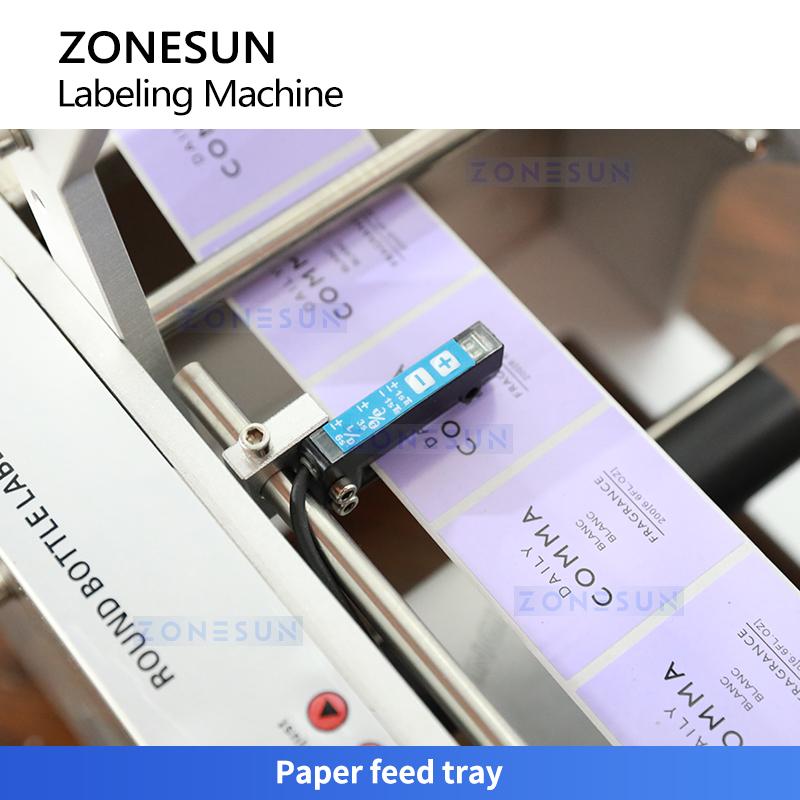 ZONESUN ZS-LT50 Semi-automatic Round Bottle Labeling Machine