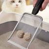 Stainless Steel Cat Litter Scoop with Ergonomic Handle - Durable, Easy-Clean Design for Fine Litter,Ideal for Scooping Cat Waste,Pet Waste Management