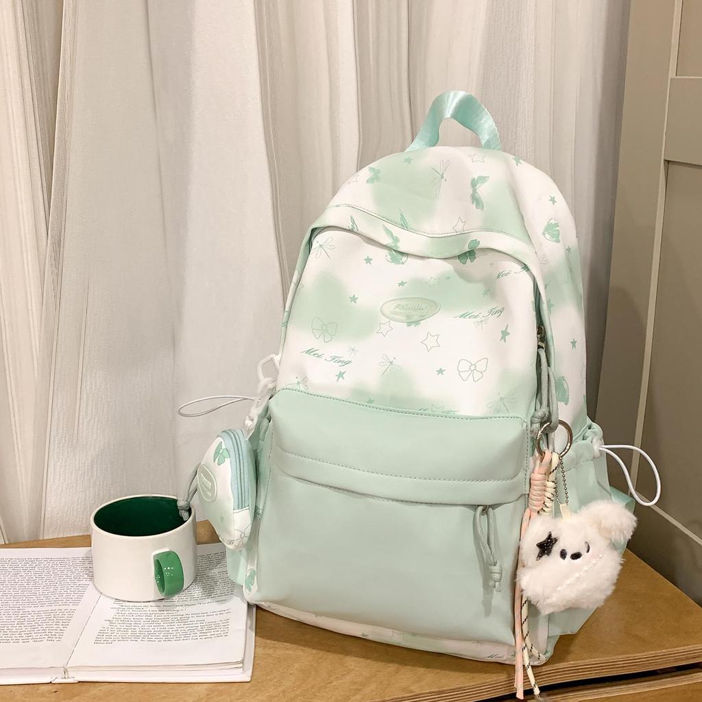 2025 Bow Print Large Capacity Backpack for Primary School Girls