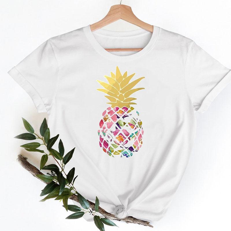 Tee Shirt T Fish Watercolor Printing Women Casual Fashion Tshirt Top Female Lady Clothes Short Sleeve Graphic Tshirts