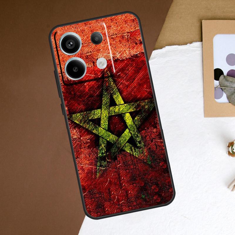 Morocco Moroccan Flag Case For Redmi Note 11 12 13 Pro Plus 9 10 10S 11S 12S Redmi 12 9C 10C 12C 13C Back Cover