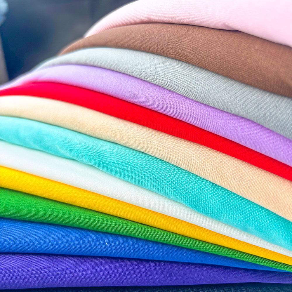 65in x 19in 4-way Stretch Jersey Knitted Milk Silk Fabric Solid Color For Dancewear Sportswear Summer T-shirt Dress Handmade