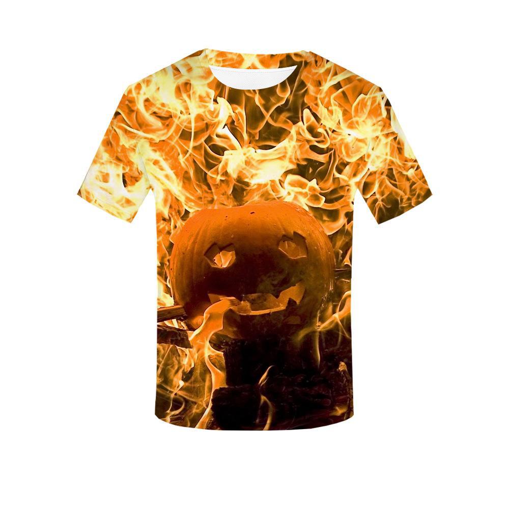 Halloween personlig 3D-tryckt t-shirt för vuxna män sommar kortärmade t-shirts