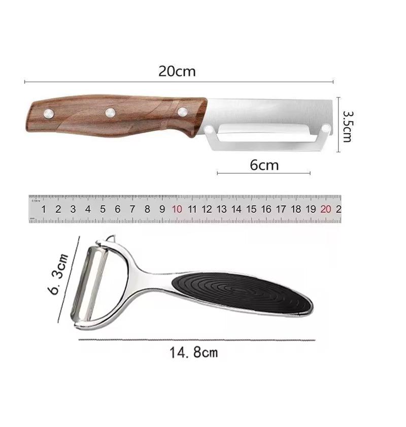 Éplucheur en acier inoxydable Cuisine Ménage Couteau à canne à sucre pour ananas Citrouille Râpe Éplucheur Outils de grattage Fruits Légumes