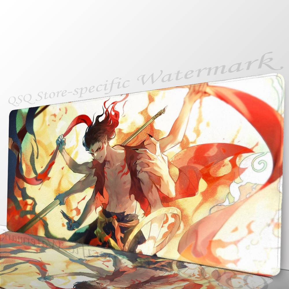 Nezha Movie Animation Mousepad Mouse Mat Desk Mat With Pad Gaming Accessories Prime Gaming XXL Keyboard Pad Padding Mat