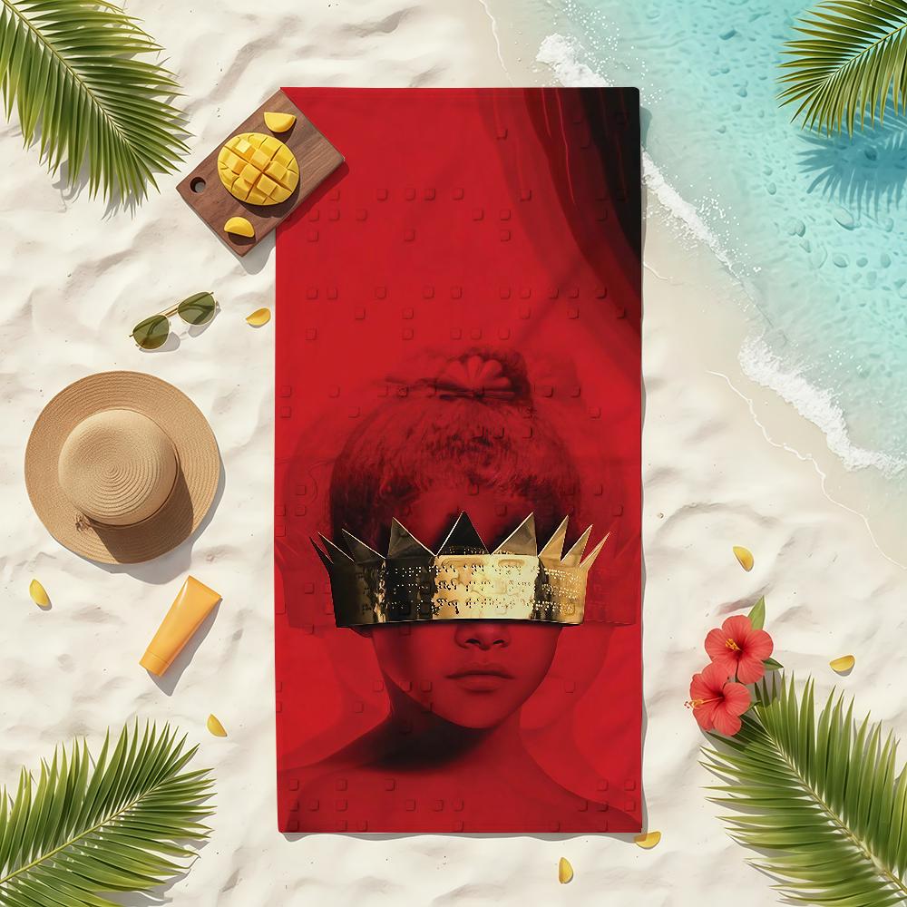 Singer R-Rihan-naS Towel Soft Pool Gift For Travel Gym Shower Camping Quick Dry Sports Beach Towels
