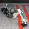 1/50 Simulation Scale Alloy Engineering Vehicle Model Two-way Forklift Excavator Simulation Rich In Details, Finely Crafted