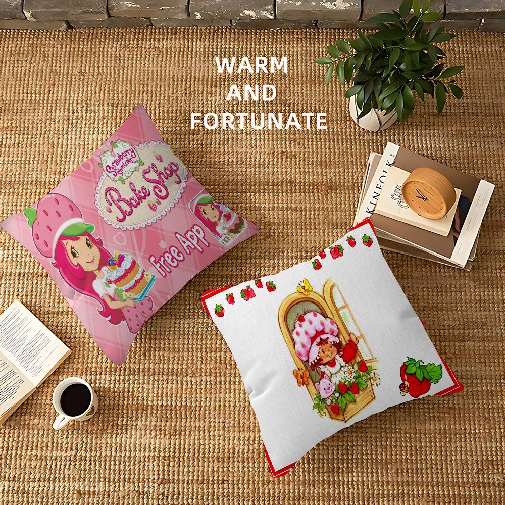 S-Strawberry S-Shortcake Pillow Anime Pillow Sofa Bed Head Pillow Cover Cushion Cover 45x45 cm Fashion