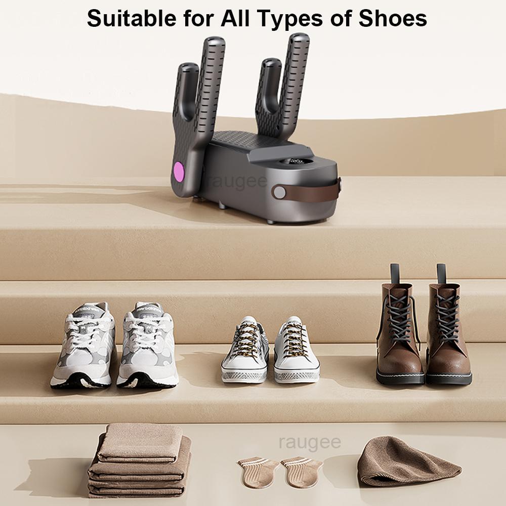 Schuhtrockner Faltbarer Schuhtrockner mit intelligentem Timer Haushalt Deodorierend Sterilisierend Schuh-Trockenmaschine Stiefeltrockner Heizung