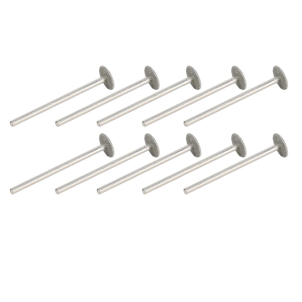 10 Stück Nagel Schleifbits Rotierende Maniküre Polierkopf Set Austauschbare Nagelbohrer