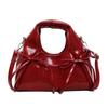 Stylish Mini Crossbody Bag Women - Soft PU Waterdrop Shape Shoulder With Zip Inner Pockets
