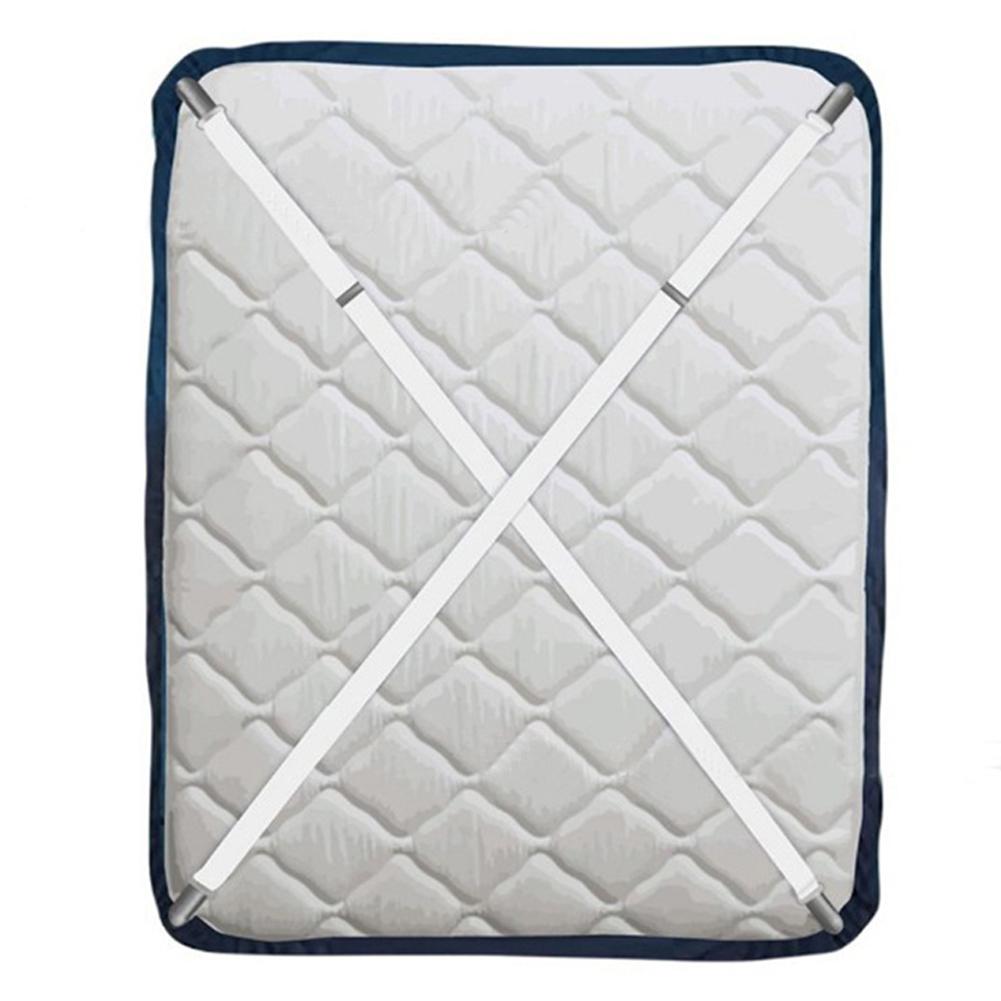 2PCS 90-180cm Bed Sheet Strap Clip   Fasteners   Mattress Holder (white)