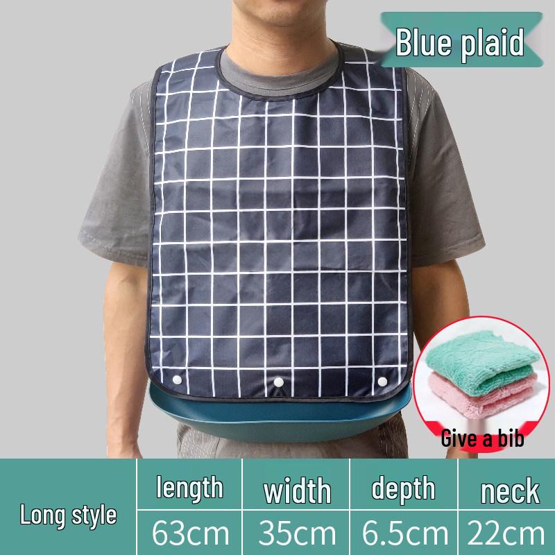 Waterproof 3D Leak-Proof Adult Bib for Elderly Patients