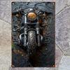 Vintage Retro Motorcycle Tin Sign Metal Wall Art Decor for Home Garage Man Cave Bar Cafe 20x30cm