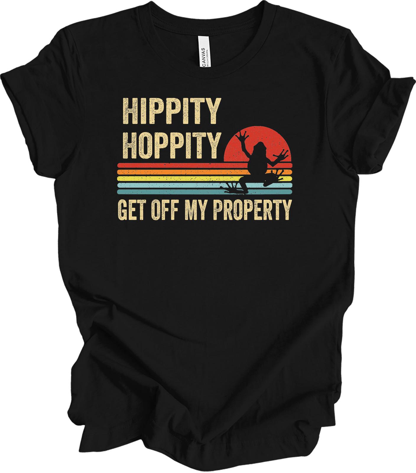 Hippity Hoppity Get Off My Property Frog T-Shirt XXL