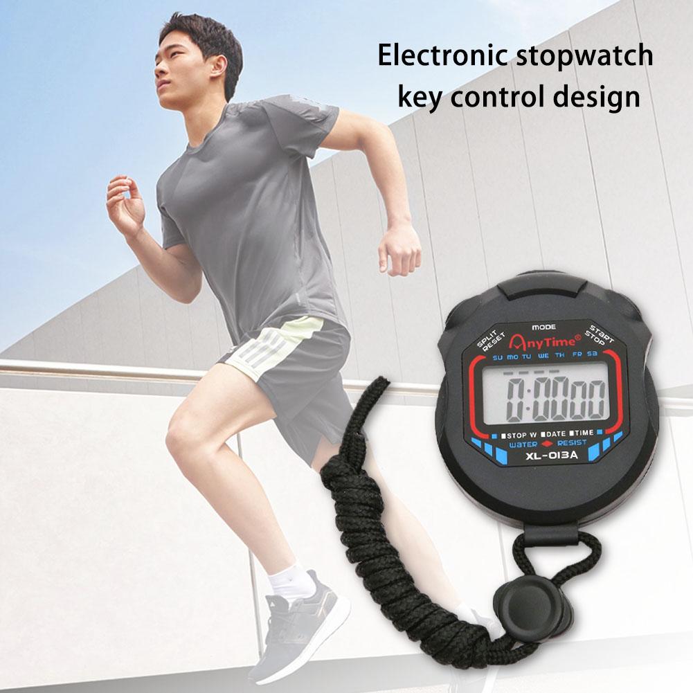 Multi-Function Electronic Stopwatch Pocket Stopwatch Stop Watch Timer Professional LCD Display for Fitness Coaches and Referees