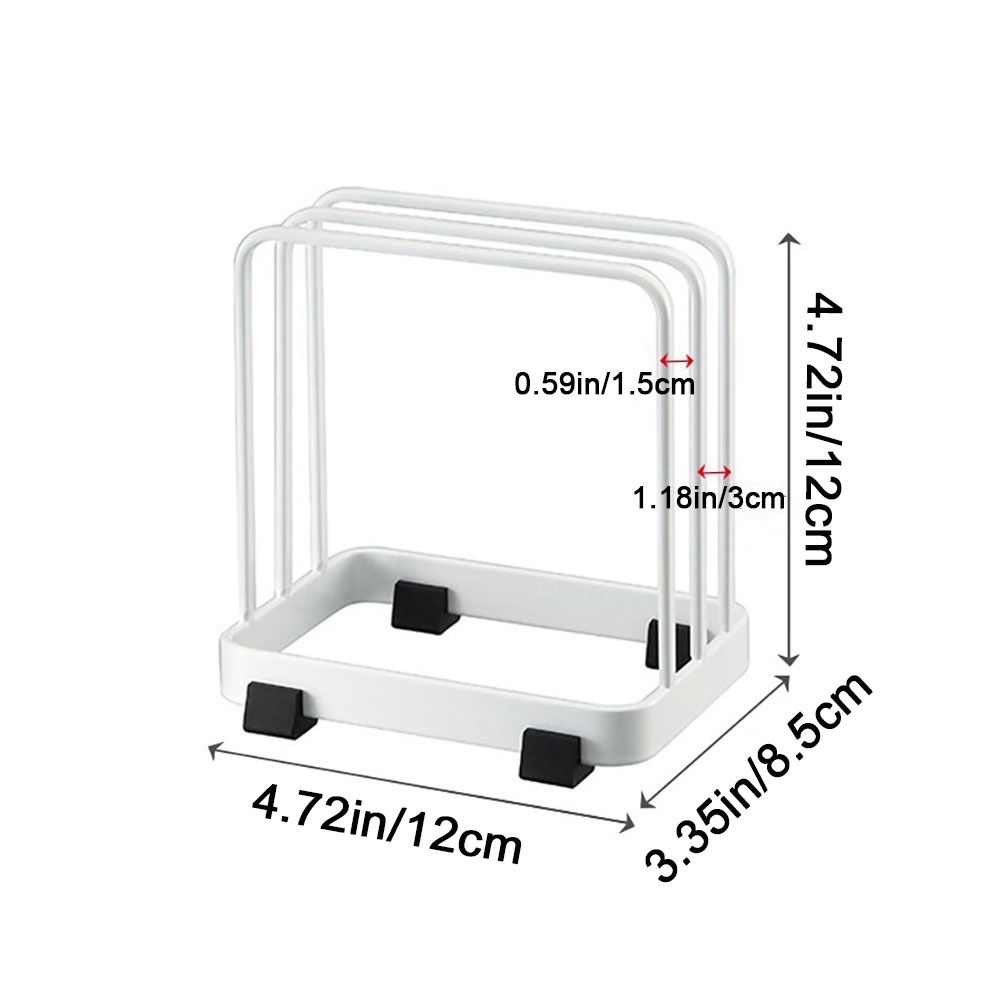 Black/White Layered Cutting Board Rack Stainless Steels Sink Organizer  for Kitchen