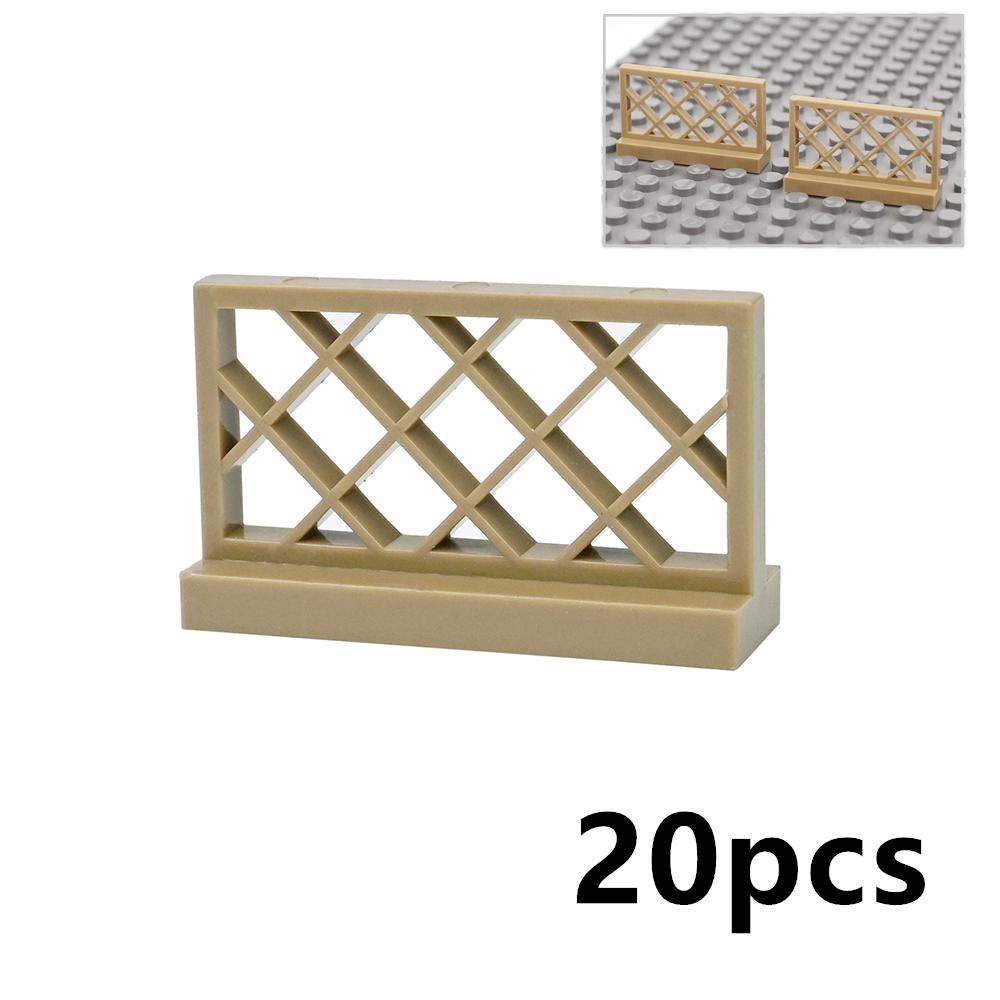 MOC Stadtzaun Baustein Teile Haus Geländer Treppenabsperrung Leiter Garten Militär Montageziegel Kompatibel 60603 3185