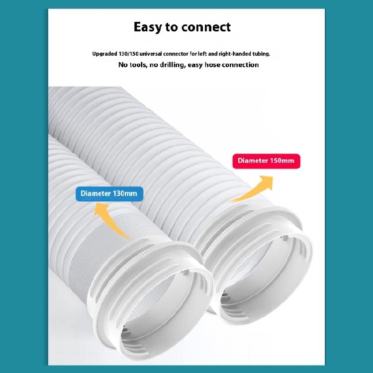 Leakproof Portable Air Conditioning Hose Interfaces Coupler Exhaust Adapter Plastic Texture Perfect for Exhaust Systems
