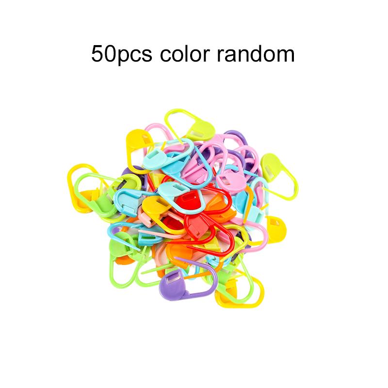 Sewing Tools Knitting Needle Safety Pin Plastic Household Knitting Crochet Markers Locking Stitch Needle Clip Marking Rings TMZ