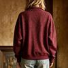 New Women's Fall Style Pullover with Flap Collar and Zipper, Retro Leopard Print, Loose Fit Hoodie