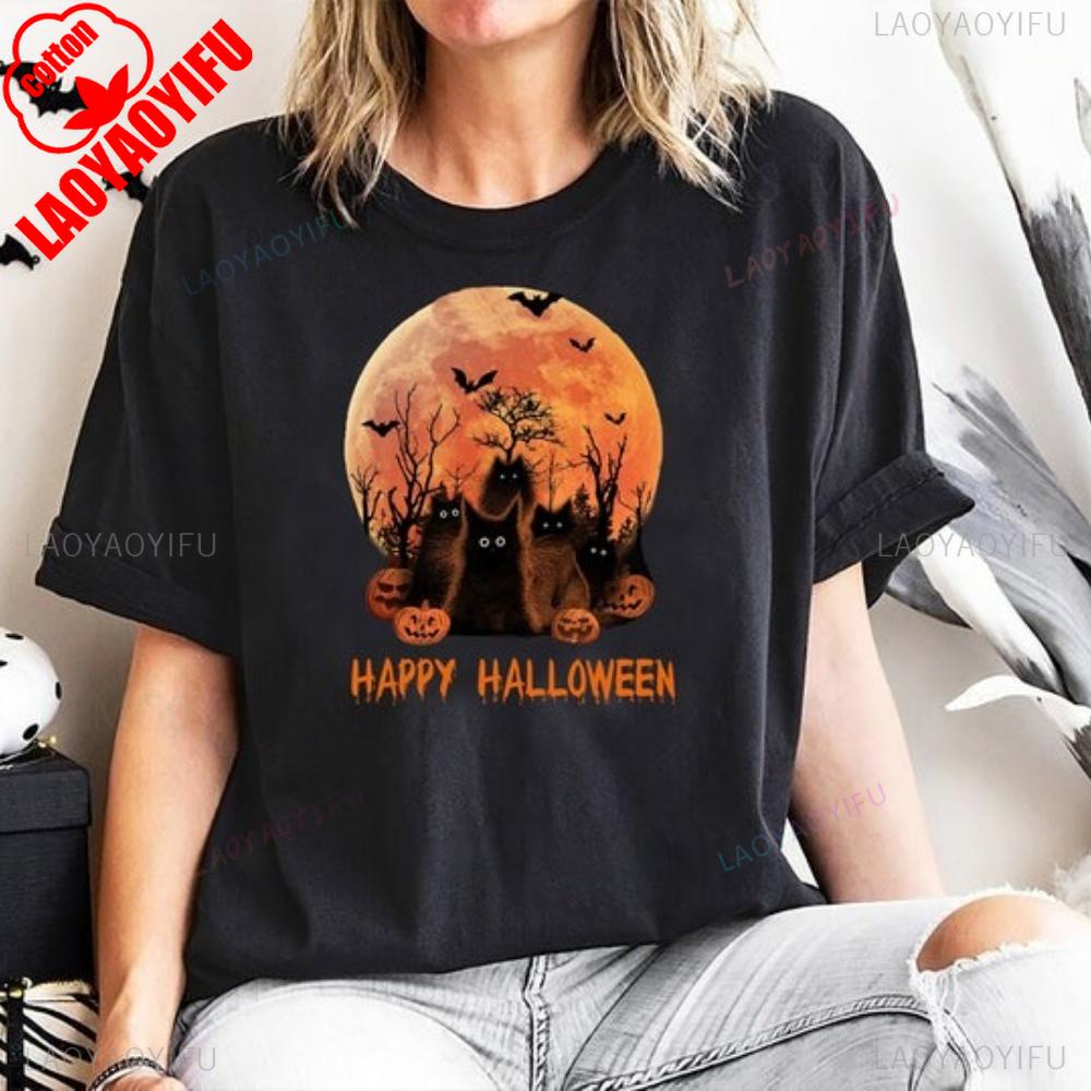 2025 Witch Scary Halloween TShirt Ladies Funny Halloween Shirt Halloween Gift Shirt Friends Birthday Party Dress Top For Unisex