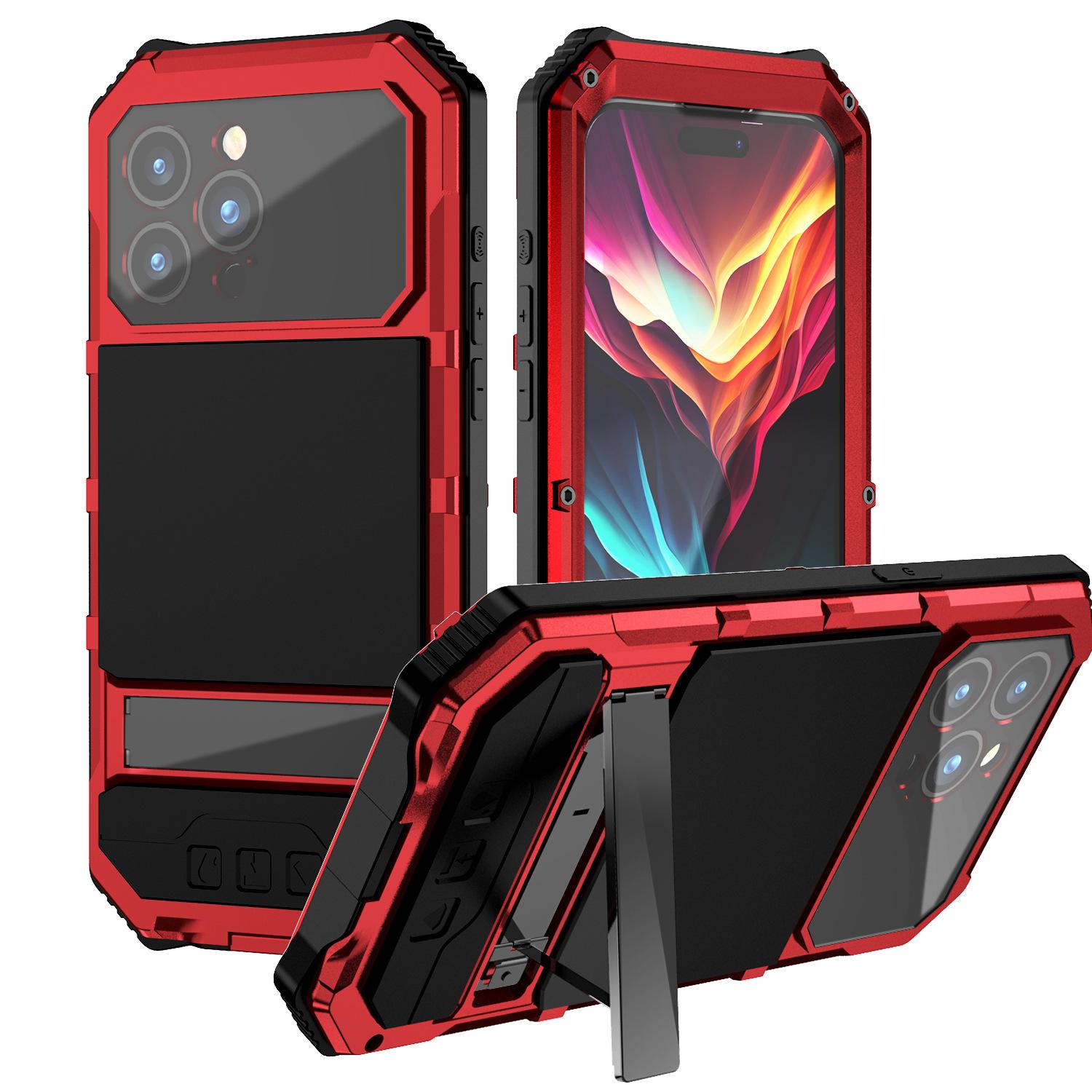 

Підходить для гарячої колекції IPhone 15 Pro Phone Case 15 Protective Case Metal Frame PM Outdoor Anti Fall Phone15pro безодня