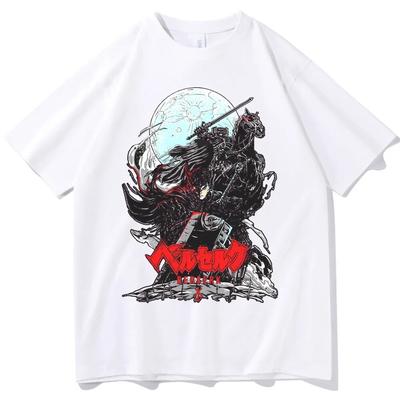 Berserk Graphic T-shirt Anime Daring Print Casual Hip Hop Street Unisex T-shirt Harajuku Summer Cotton Top Unisex Clothing