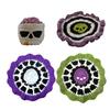 Brainy Skull Coaster Handmade Crochet Skeleton Tabletop Decor Hand Knitted Drink Cup Mat for Home Bar Decor