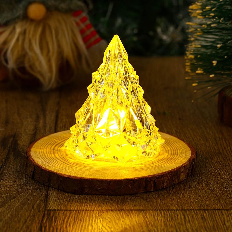 Iceberg Christmas Night Light: Romantic Bedside Lamp & Electronic Candle Ornament for Holiday Atmosphere