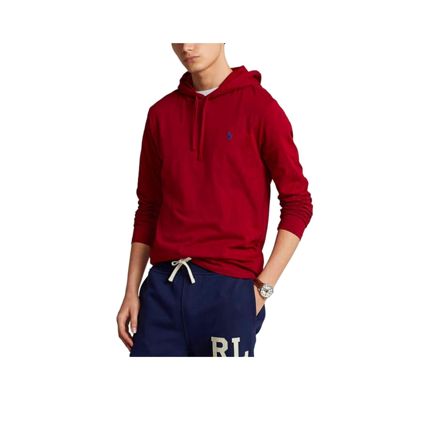 

Polo Ralph Lauren Однотонный с вышивкой логотипа Толстовка с капюшоном и длинными рукавами Мужская толстовка 710847203-067 L