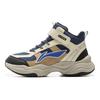 Li Ning Kids Fashion Trendy High-Top Casual Shoes Kids sneakers Gray Blue YKCU224-5