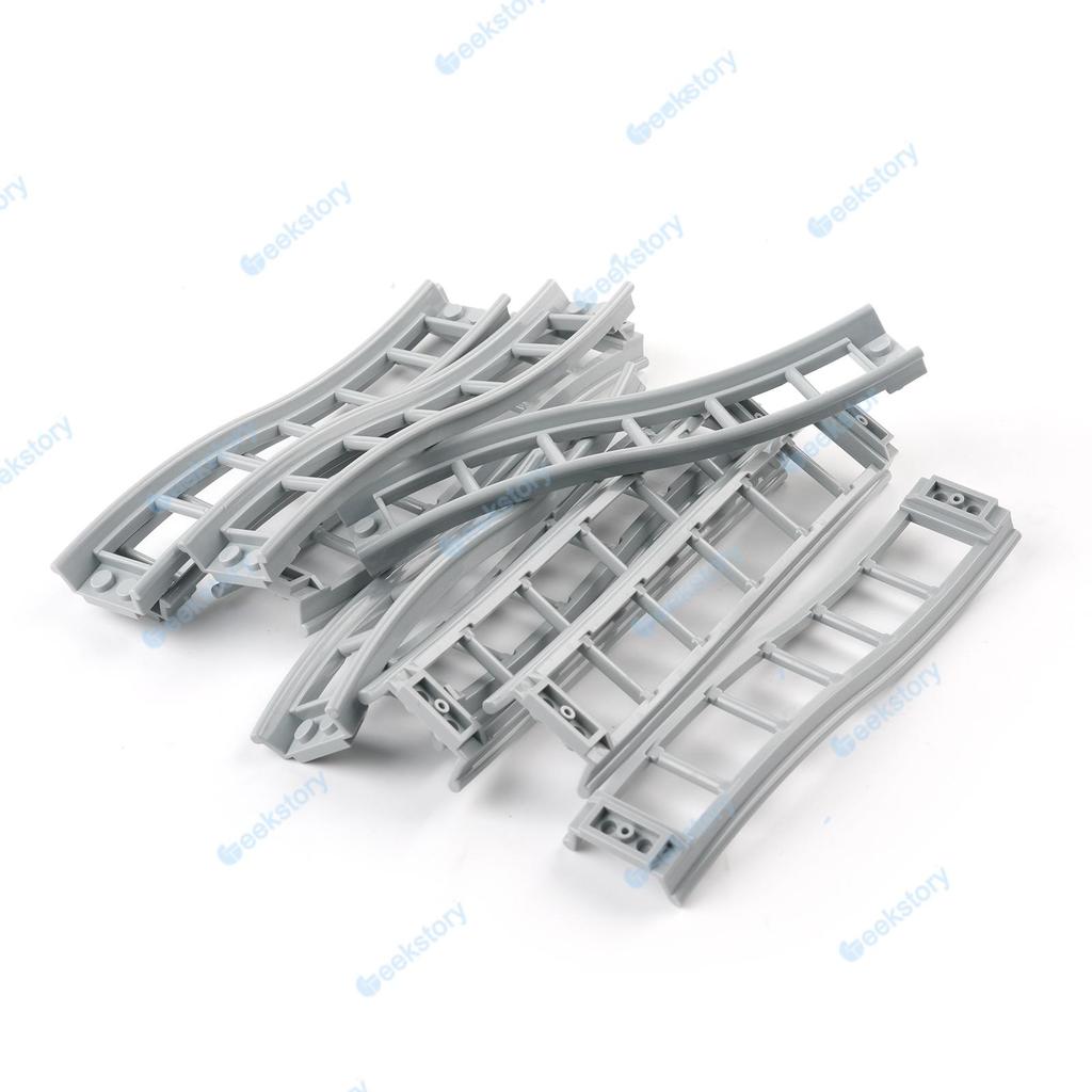 10PCS/Set Roller Coaster Track Chassis Moc Building Blocks Parts Lower Rail/Bow/Slope/Straight Rail Puzzle Assembly Toys Bricks