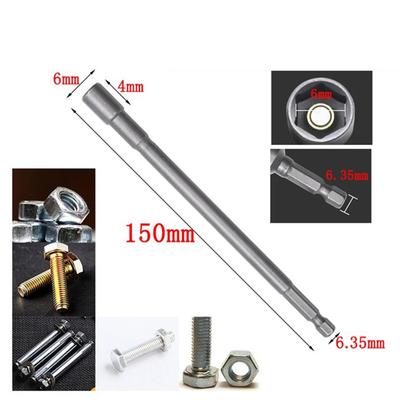 6mm 19mm Socket Wrench Extension Magnetic Nut Driver Set for Machinery