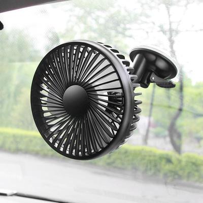 Tragbarer Ventilator für Rücksitz im Auto, Auto-Sitz-Kühlventilator, Leistungsstarker Luftkühler mit Saugnapf, Fahrzeugzubehör, 3 Geschwindigkeiten, USB