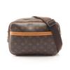 Used Reporter PM Shoulder Bag M45254 Monogram PVC Coated Canvas Leather Brown Used Women