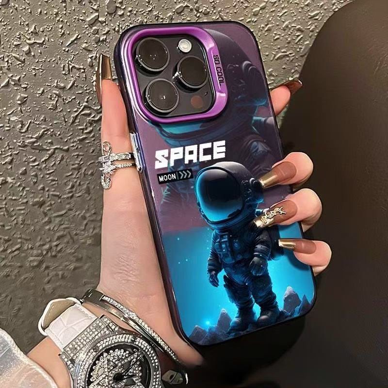 New Space Astronaut-Style Apple Phone Case for iPhone 17, 16 Pro, and 14 - Premium Design, 15 Creative Features