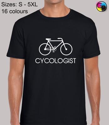 Cycologist Radfahrer Fahrrad Geschenkidee Regular Fit T-Shirt Top T-Shirt für Männer
