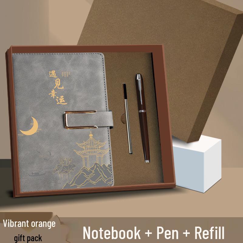 A5 Custom Thick Notebook: High-Value Student Prize & Enterprise Meeting Journal with Logo Printing.