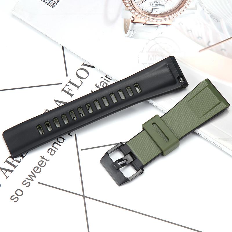 24mm Resin Strap For Casio PROTREK GA2000 PRG-600 PRW-6600 PRG-650 Men's Sports Waterproof Rubber Band Watch Accessories
