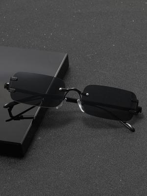 Men's Frameless Fashion Glasses, Perfect for Summer Outdoor Leisure, an Ideal Gift for Friends, Vintage Accessory, Beach Accesso