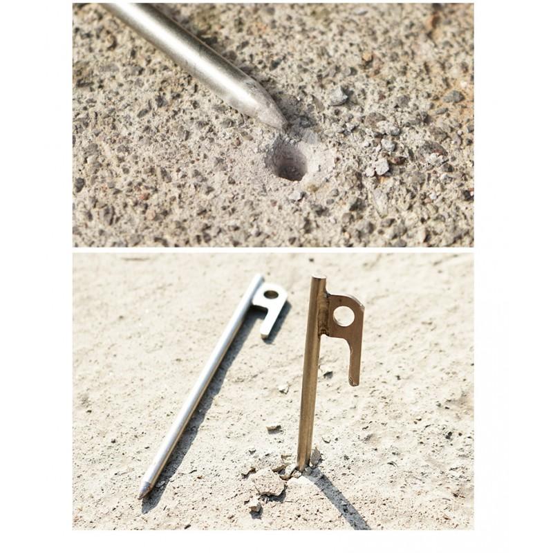 Heavy Duty 40cm 304 Stainless Steel Ground Stake Camping Tent Tarp Outdoor Survival Gear
