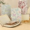Flower Pattern Jewelry Storage Book Anti-oxidation Grid Multi-layer Jewelry Packaging Box Clear Pockets with Zipper