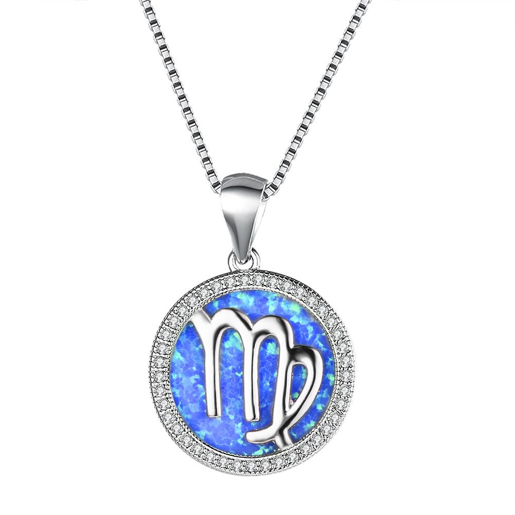 Necklace European and American 12 Constellation Necklace
