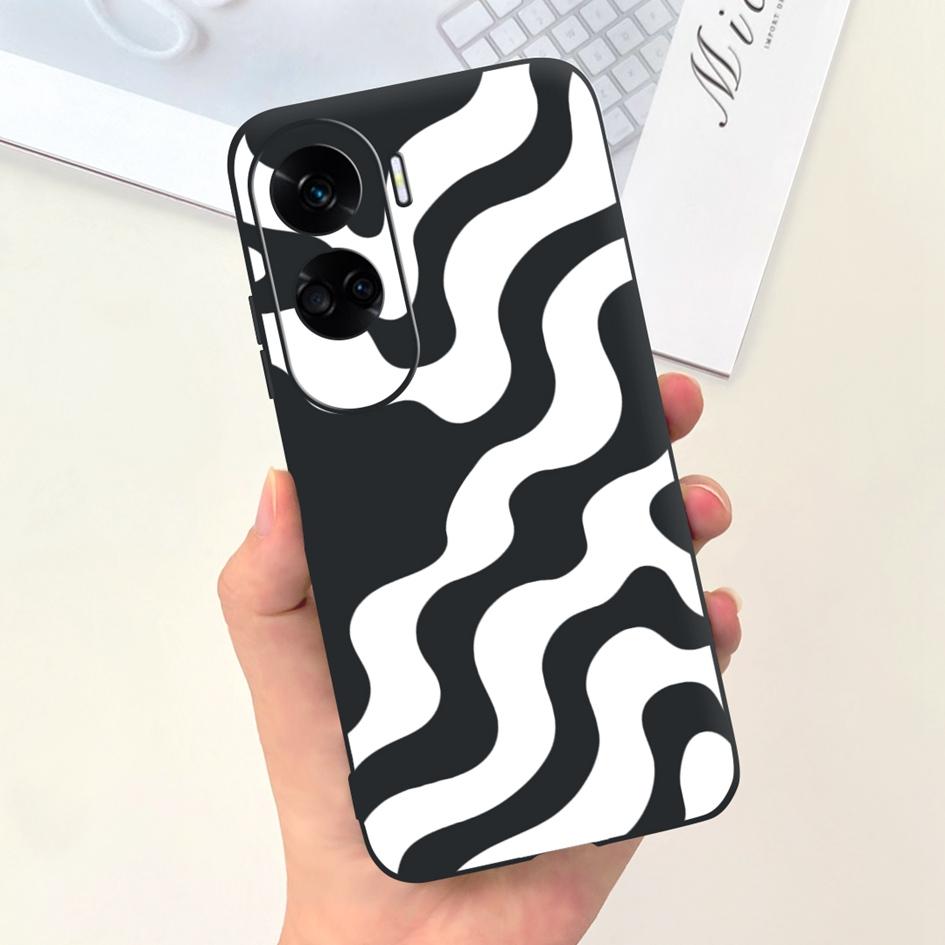 For Cover Honor 90 Lite Phone Case CRT-NX1 Fashion Butterfly Cartoon Slim TPU Soft Silicone Back Cover For Honor 90Lite 5G Funda